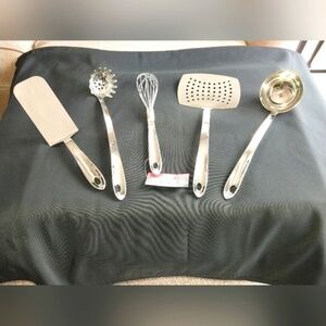 All Clad High Quality Stainless Steel Kitchen Utensil Set